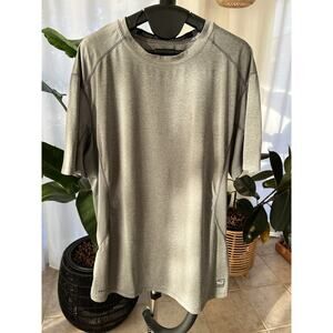 Nike Shirt Mens XL Grey Fitted Dri Fit Short Sleeve Pro Combat